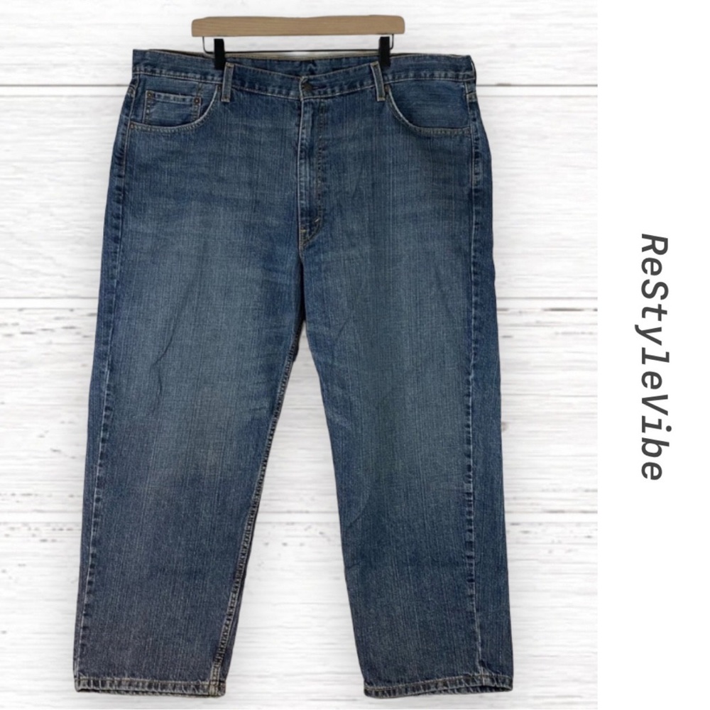 LEVI’S Men’s Size 46x29 Denim Jeans 550 Relaxed Fit Red Tab Style 100% Cotton
